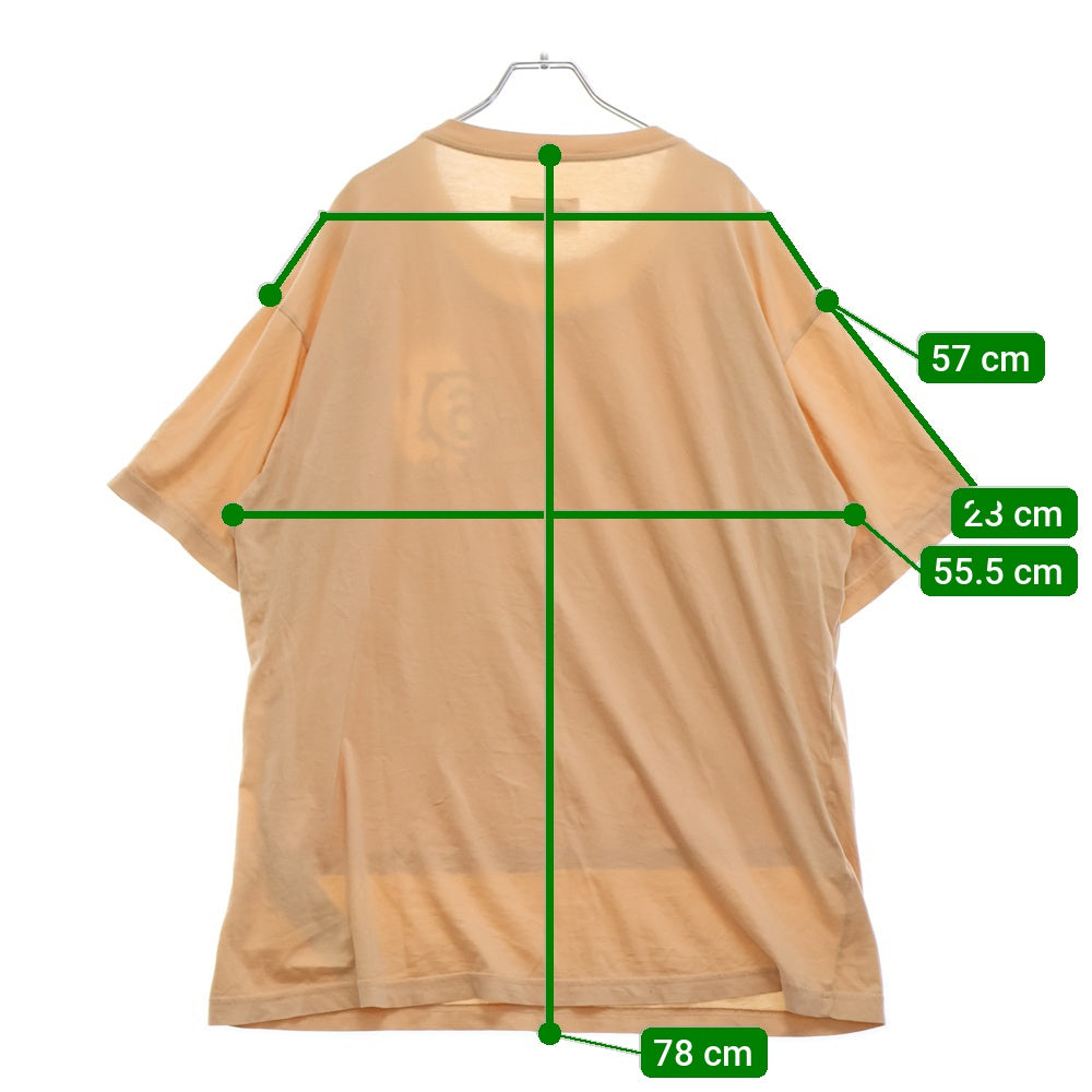 MM6 Maison Margiela(エムエムシックスメゾンマルジェラ) ナンバリング ロゴ 半袖Tシャツ カットソー S62GD0146 ベージュ