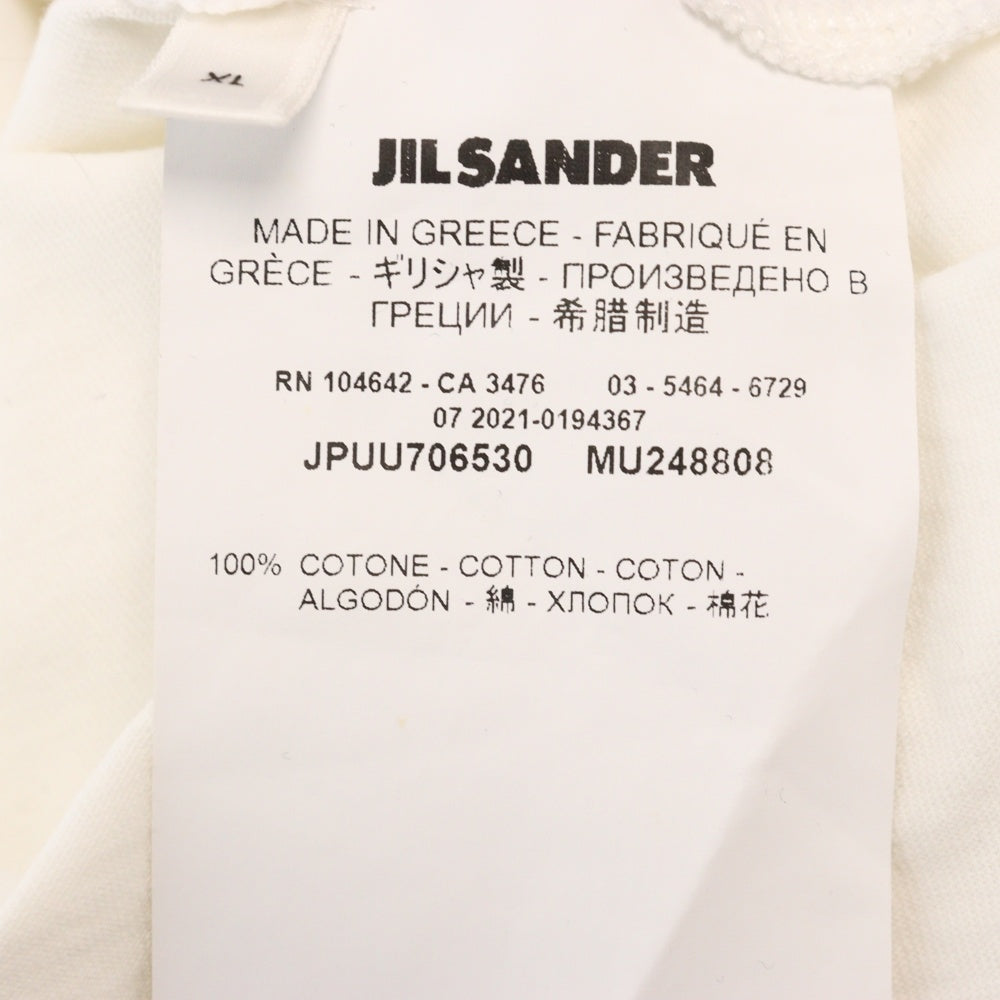 JIL SANDER +(ジルサンダープラス) 半袖Tシャツ カットソー ホワイト PUT706530 MT248808