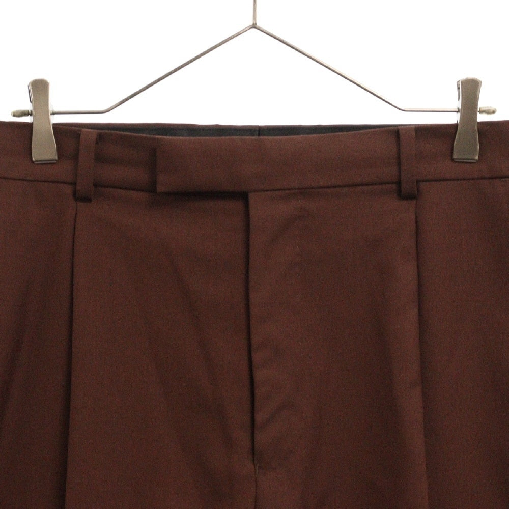 WACKO MARIA(ワコマリア) DORMEUIL DOUBLE PLEATED TROUSERS 2タックスラックス ブラウン