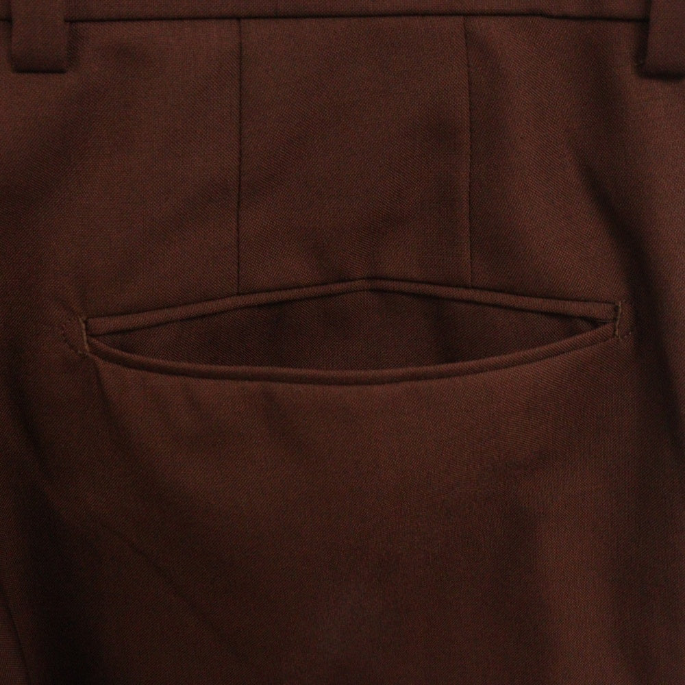 WACKO MARIA(ワコマリア) DORMEUIL DOUBLE PLEATED TROUSERS 2タックスラックス ブラウン