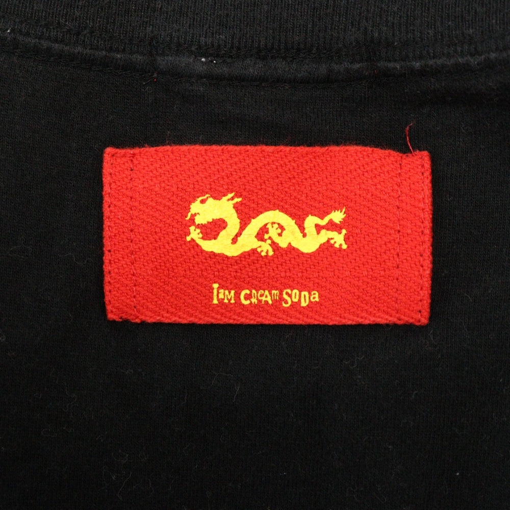 CREAM SODA(クリームソーダ) プリント半袖Tシャツ ブラック