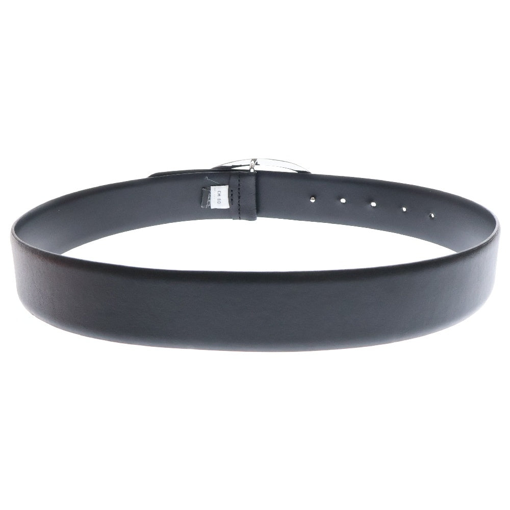 DIESEL(ディーゼル) B-1DR STRASS ラインストーン レザーベルト レディース ブラック/シルバー X09611