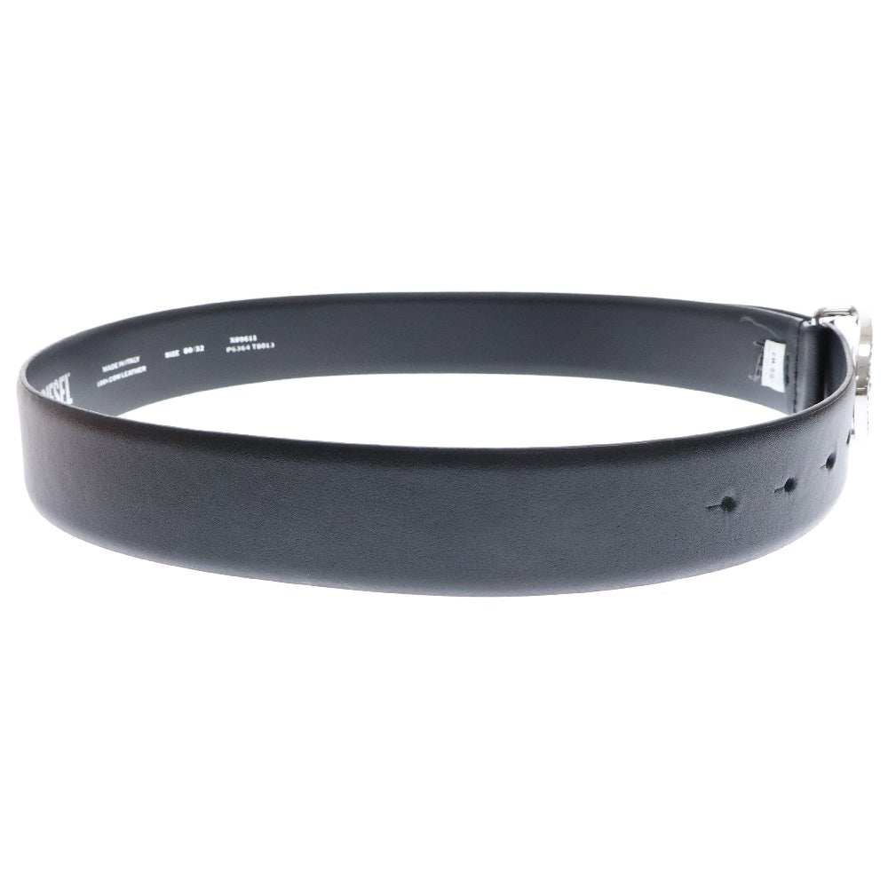 DIESEL(ディーゼル) B-1DR STRASS ラインストーン レザーベルト レディース ブラック/シルバー X09611