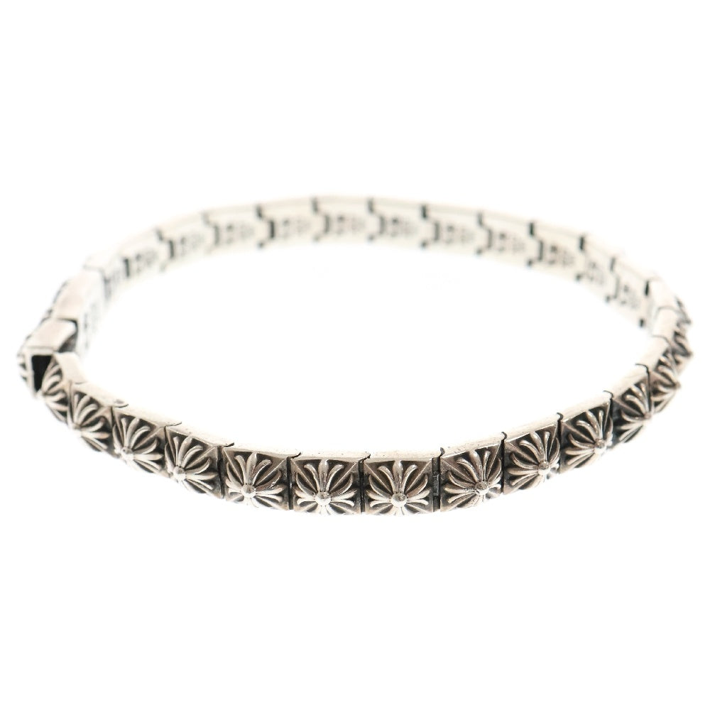 CHROME HEARTS(クロムハーツ) PYRAMID PLS LNK 1/4 ピラミッドプラス ブレスレット シルバー BCA179