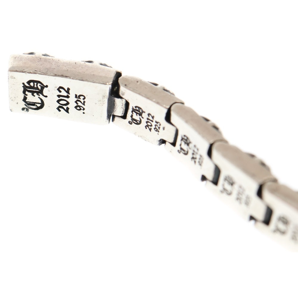 CHROME HEARTS(クロムハーツ) PYRAMID PLS LNK 1/4 ピラミッドプラス ブレスレット シルバー BCA179