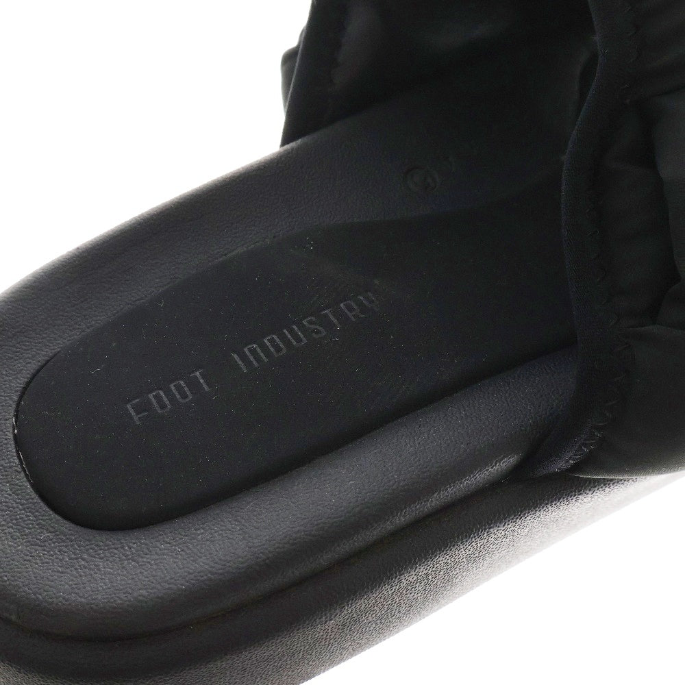 FOOT INDUSTRY(フットインダストリー) DOWN SLIPPER ダウン スリッパー サンダル ブラック