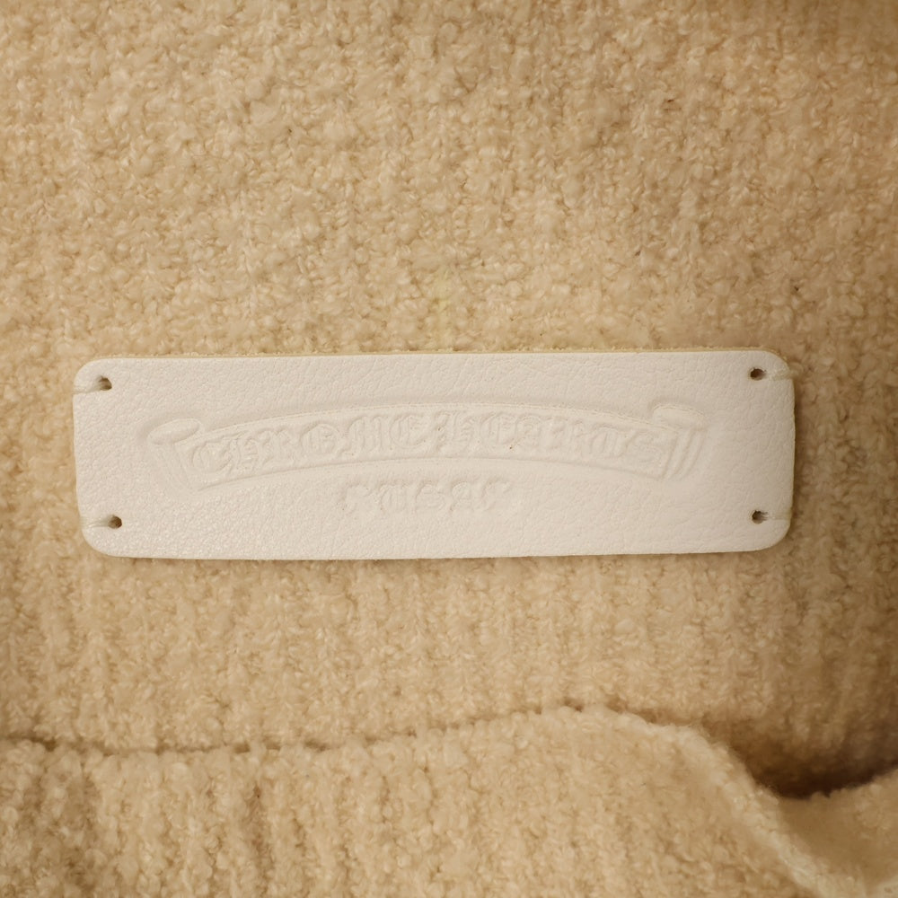 CHROME HEARTS(クロムハーツ) ハラコ クロスパッチ ハイネック ニットセーター ベージュ