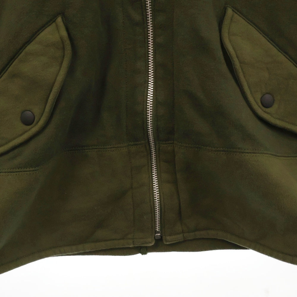 eYe COMME des GARCONS JUNYA WATANABE MAN(アイ コム デ ギャルソン ジュンヤ ワタナベ マン) 14AW 再構築 ジップアップスウェット パーカー カーキ WM-T902 AD2013