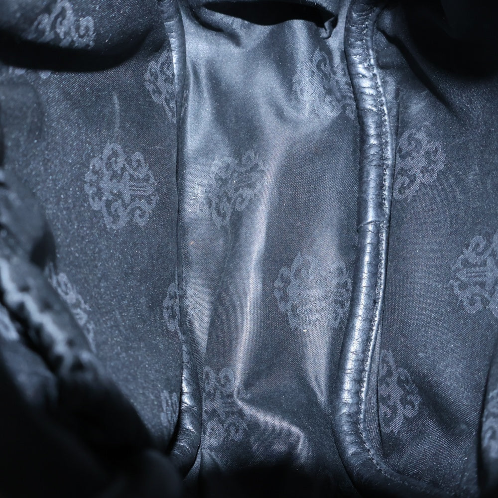 CHROME HEARTS(クロムハーツ) TAKA MINI LTHR タカミニ セメタリークロスパッチレザーショルダーバッグ ブラック
