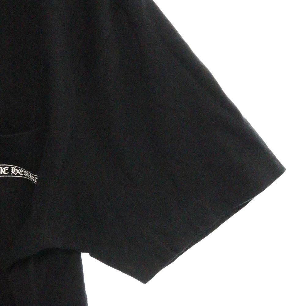 CHROME HEARTS(クロムハーツ) USA Logo S/S TEE スクロールロゴプリントクルーネック半袖Tシャツ ブラック 2212-304-0070