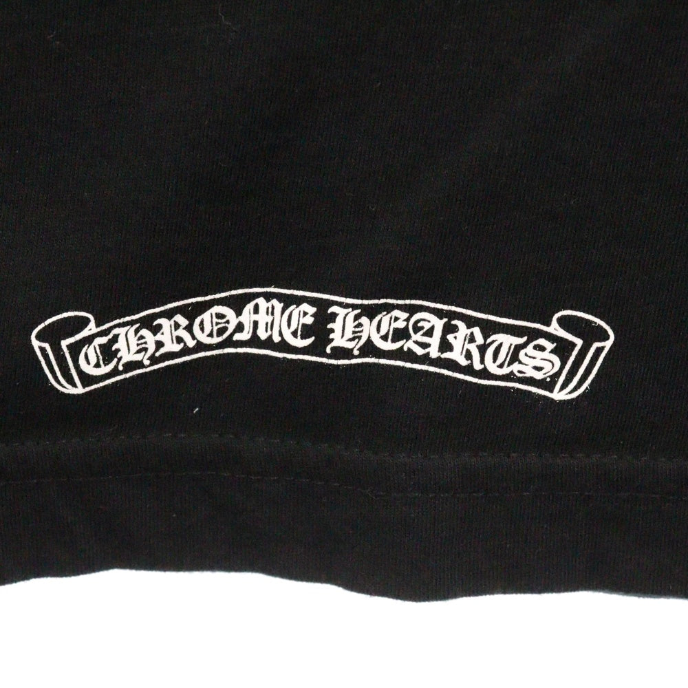 CHROME HEARTS(クロムハーツ) USA Logo S/S TEE スクロールロゴプリントクルーネック半袖Tシャツ ブラック 2212-304-0070