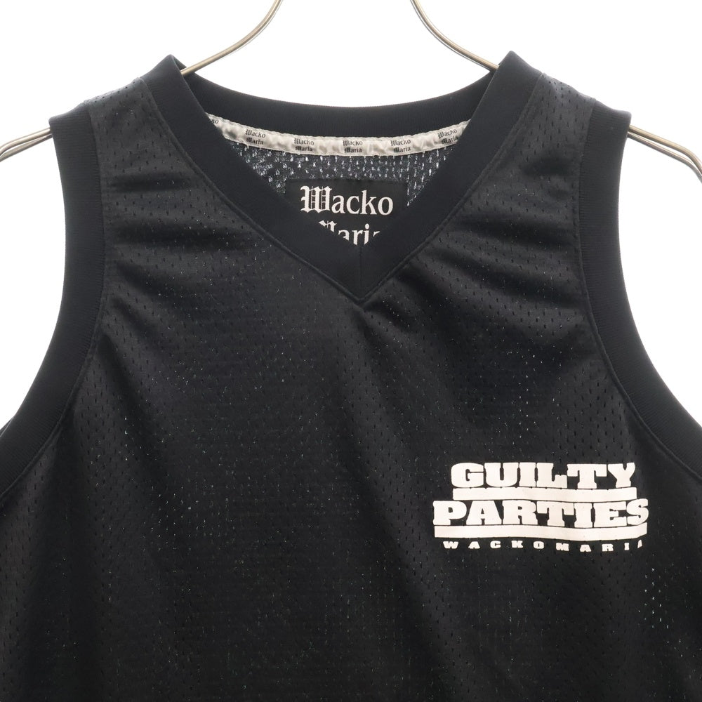 WACKO MARIA(ワコマリア) BASKETBALL JERSEY メッシュ タンクトップ ブラック