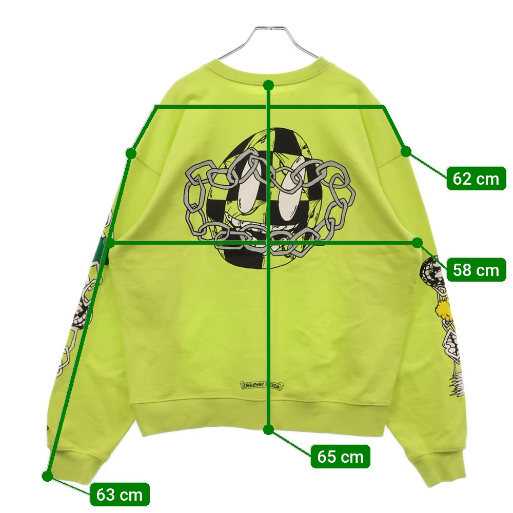 CHROME HEARTS(クロムハーツ) 22AW ×MATTY PPO LINK SWTSHRTBOY マッティボーイ プロ リンク クルーネック スウェット トレーナー イエロー