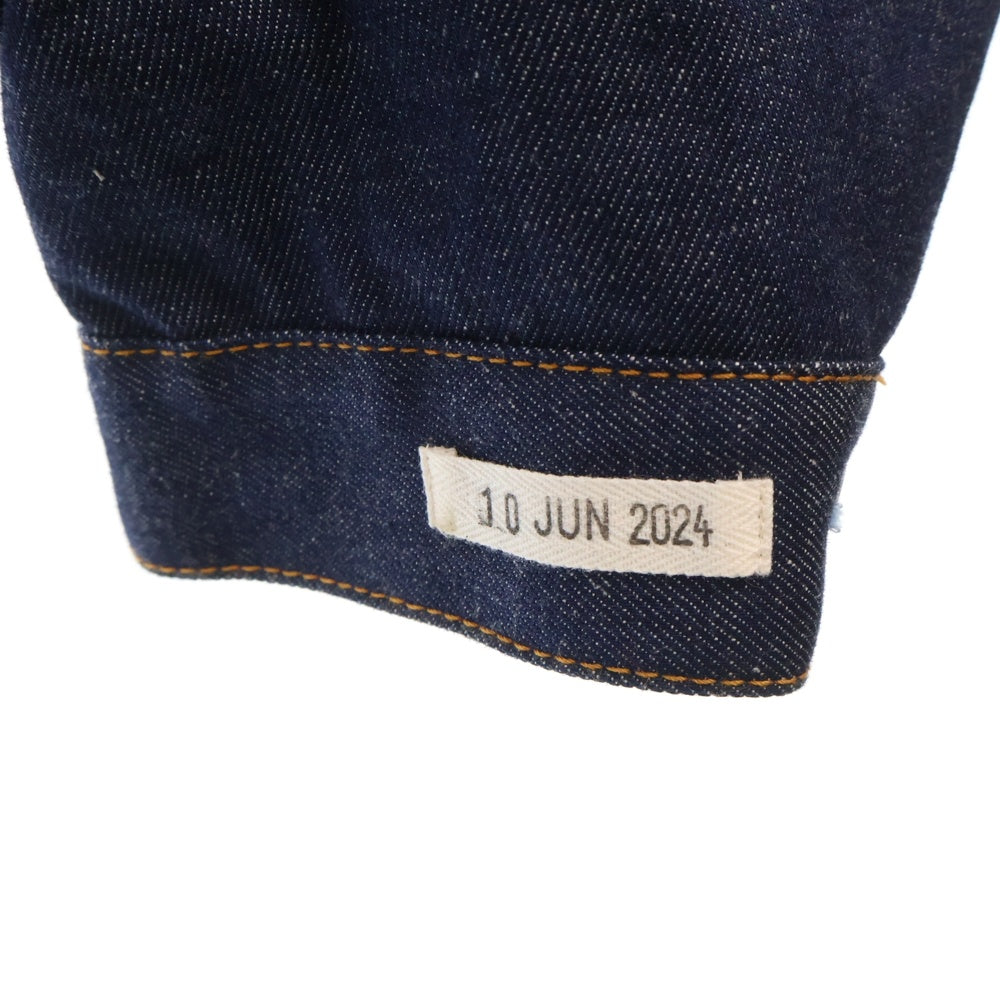 TSTS(ティーエスティーエス) 24AW 2GINGHAM LINING DENIM JACKET ギンガム ライニング デニムジャケット インディゴ 24AMM0601