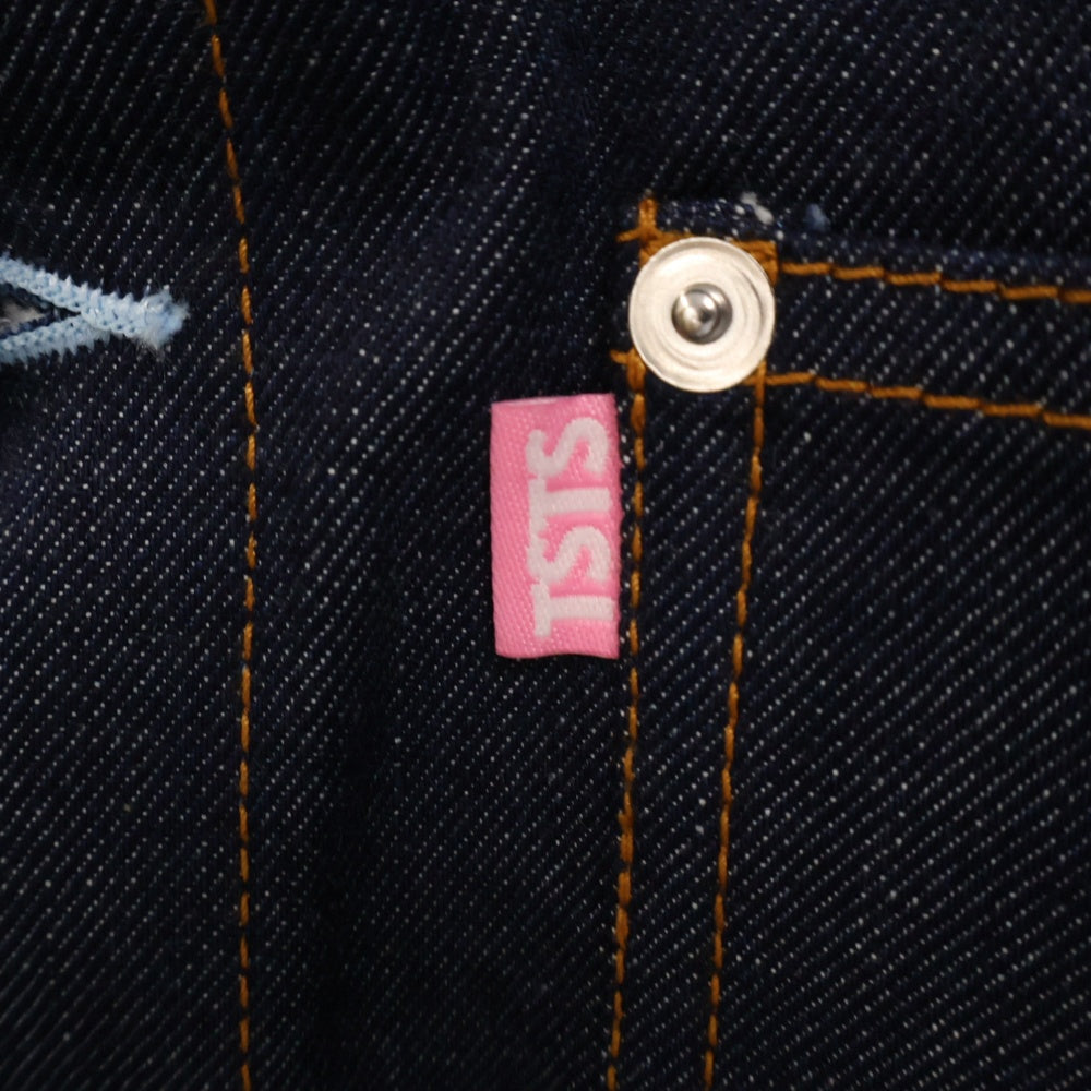 TSTS(ティーエスティーエス) 24AW 2GINGHAM LINING DENIM JACKET ギンガム ライニング デニムジャケット インディゴ 24AMM0601