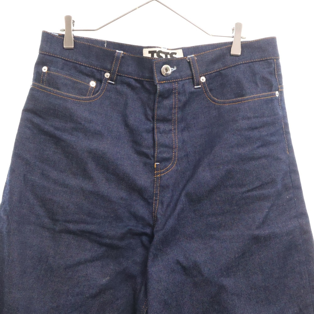 TSTS(ティーエスティーエス) 24AW 2GINGHAM LINING DENIM TROUSERS ギンガム ライニング デニムトラウザーズ パンツ インディゴ 24AMM0303