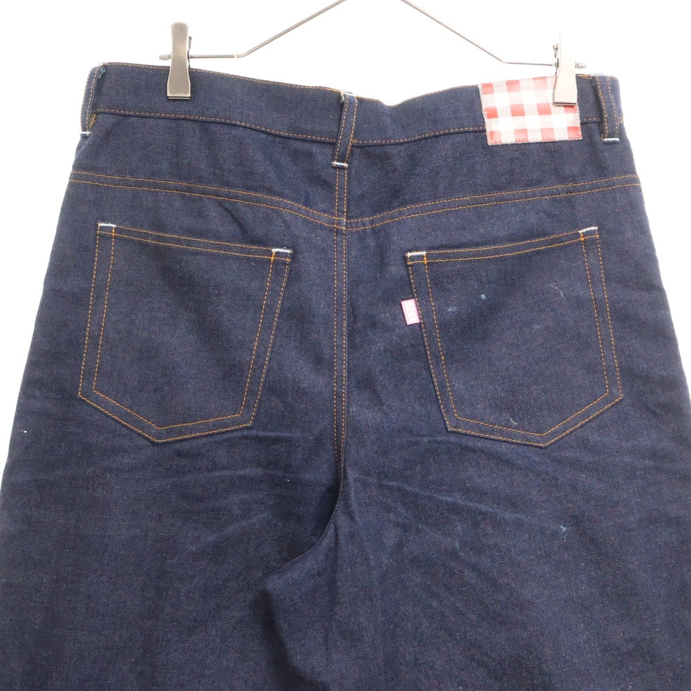 TSTS(ティーエスティーエス) 24AW 2GINGHAM LINING DENIM TROUSERS ギンガム ライニング デニムトラウザーズ パンツ インディゴ 24AMM0303