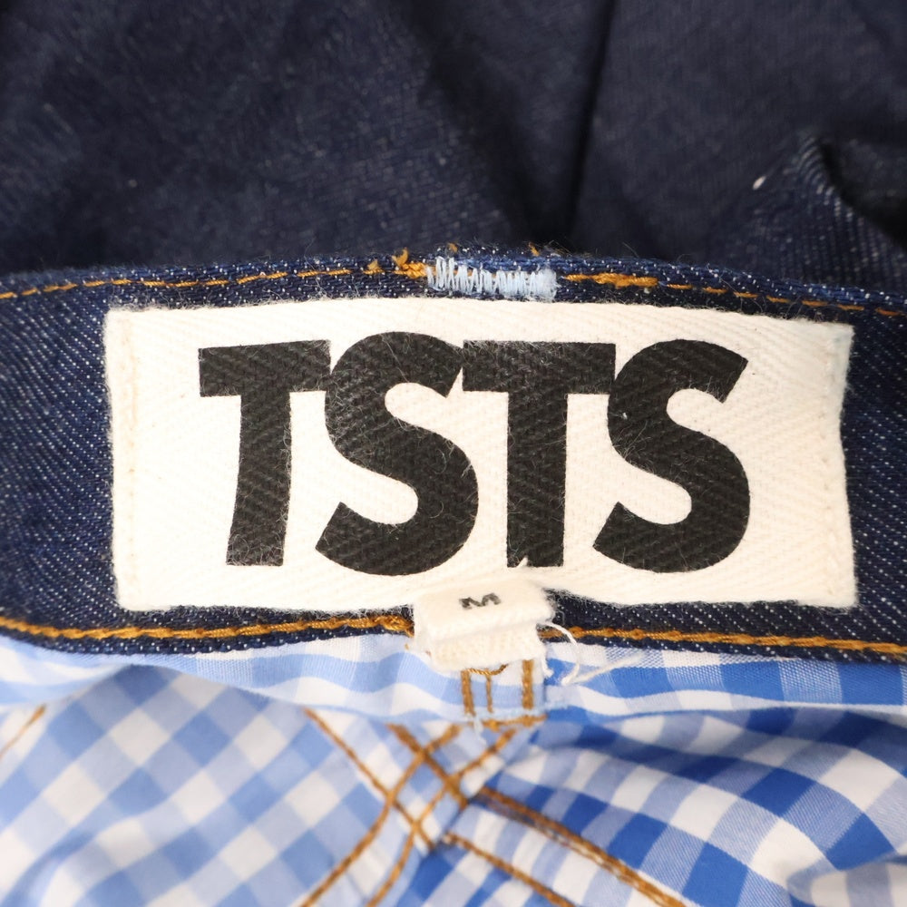 TSTS(ティーエスティーエス) 24AW 2GINGHAM LINING DENIM TROUSERS ギンガム ライニング デニムトラウザーズ パンツ インディゴ 24AMM0303