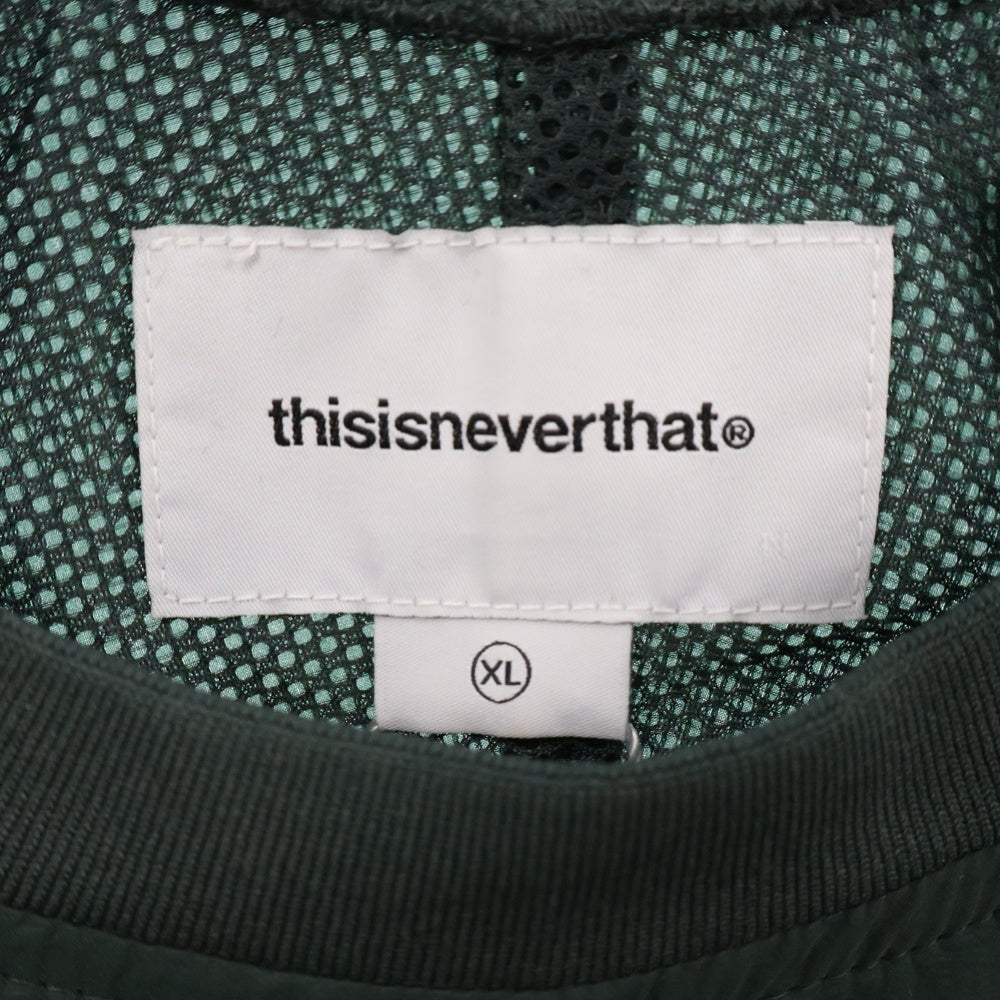 THISISNEVERTHAT(ディスイズネバーザット) 25SS PERTEX EQ Trail Pullover パーテックス トレイル プルオーバー クルーネック トラックジャケット カーキ TN251WTOLS10