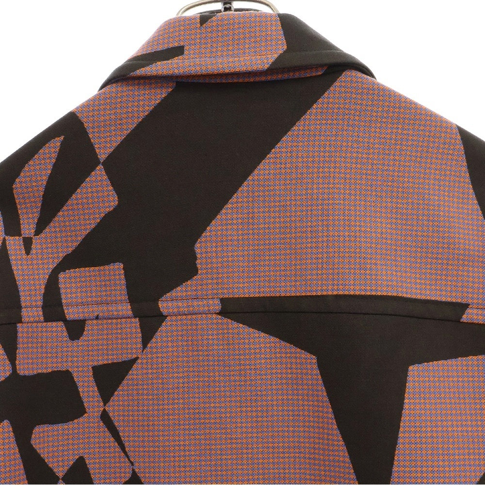 LOUIS VUITTON(ルイヴィトン) 23SS ダブルフェイスオーバーシャツジャケット 総柄 ブルゾン ブラウン/レッド RM231M TB4 HOS01W