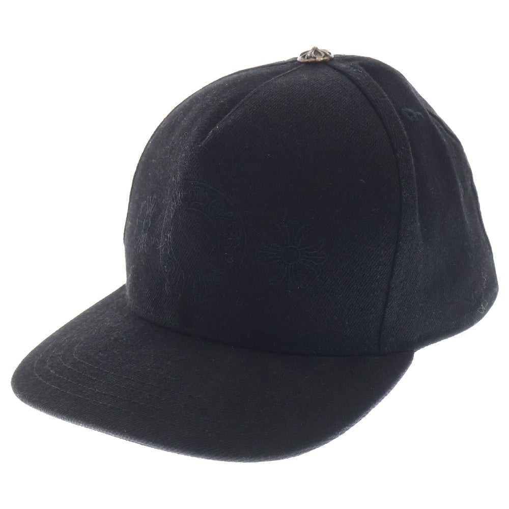 CHROME HEARTS(クロムハーツ) BASEBALL TRUCKER ベースボールトラッカー ホースシューCH刺繍キャップ帽子 ブラック 2238-304-2713
