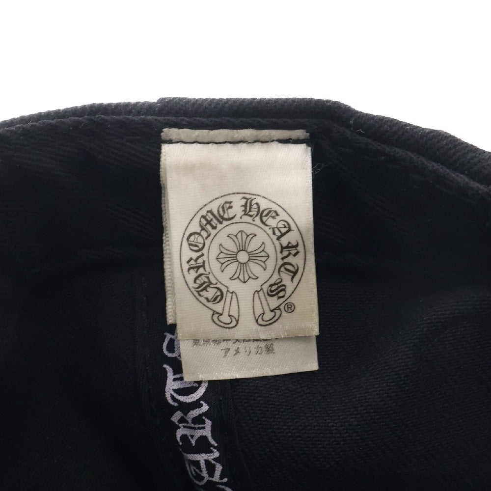 CHROME HEARTS(クロムハーツ) BASEBALL TRUCKER ベースボールトラッカー ホースシューCH刺繍キャップ帽子 ブラック 2238-304-2713