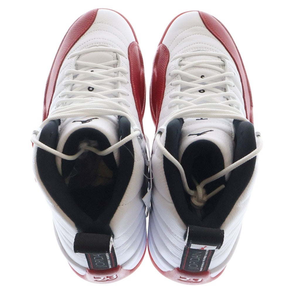 NIKE(ナイキ) AIR JORDAN 12 CHERRY エアジョーダン 12 チェリー ハイカットスニーカー ホワイト/レッド US8.5/26.5cm CT8013-116