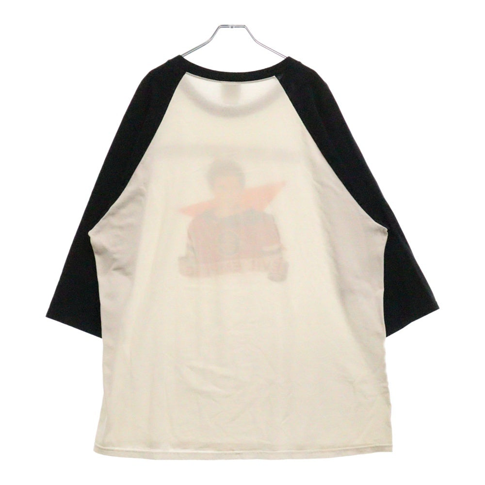 VINTAGE(ヴィンテージ) 90s RAGE AGAINST THE MACHINE EVIL EMPIRE RINGER TEE リンガー フロントプリント 七分丈Tシャツ カットソー ホワイト