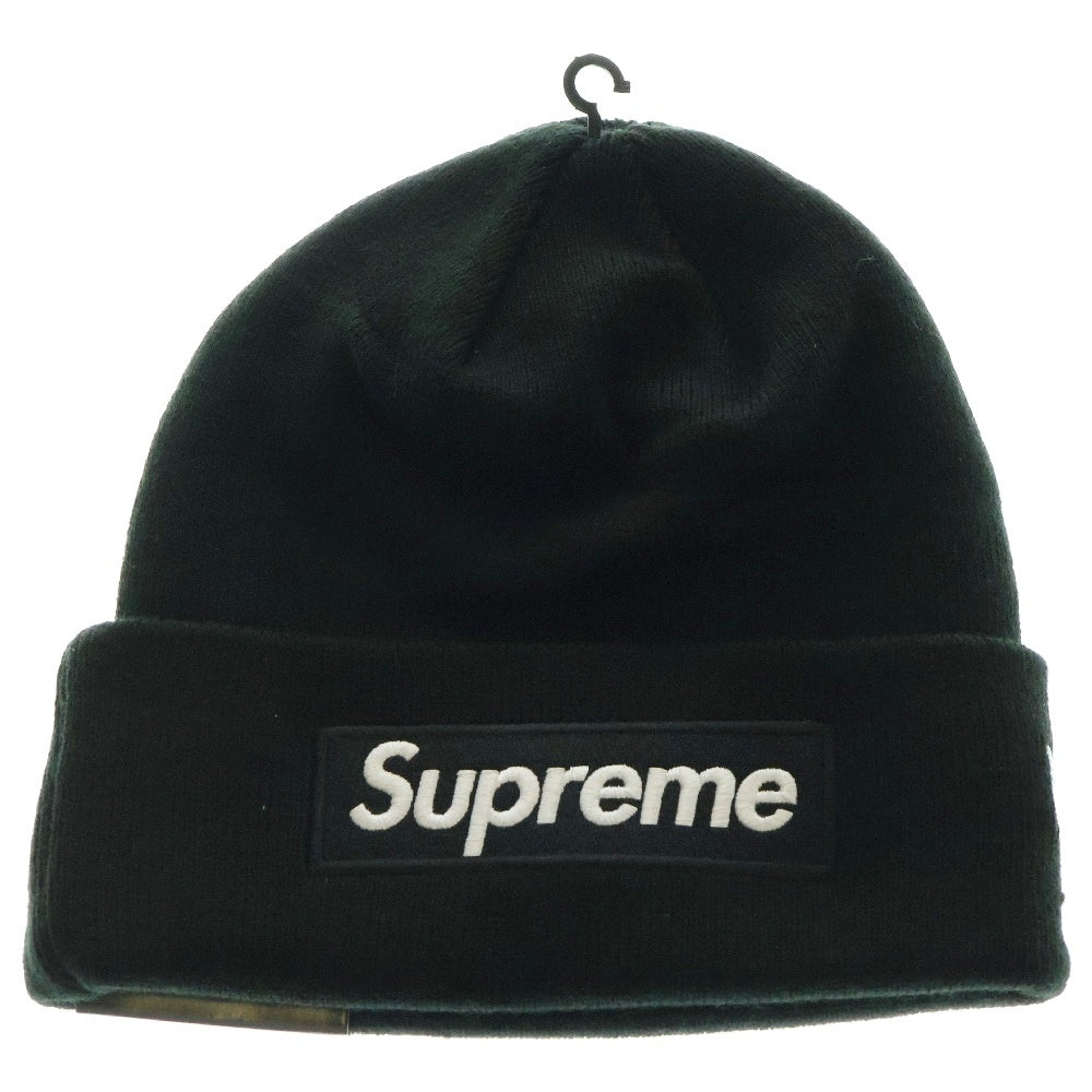 SUPREME(シュプリーム) 24AW ×New Era Box Logo Beanie ニューエラ ボックスロゴ ビーニー ニットキャップ 帽子 ブラック