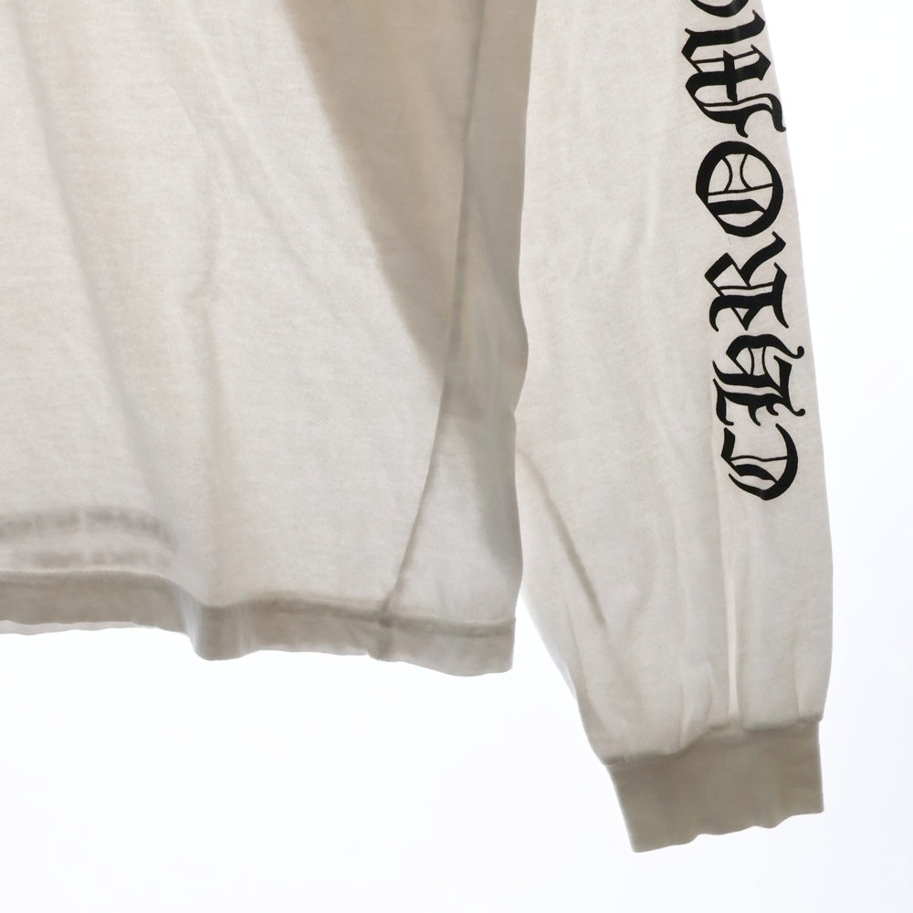 CHROME HEARTS(クロムハーツ) CH L S 1 バックスクロールロゴプリント ロングスリーブカットソー ロンT 長袖Tシャツ ホワイト