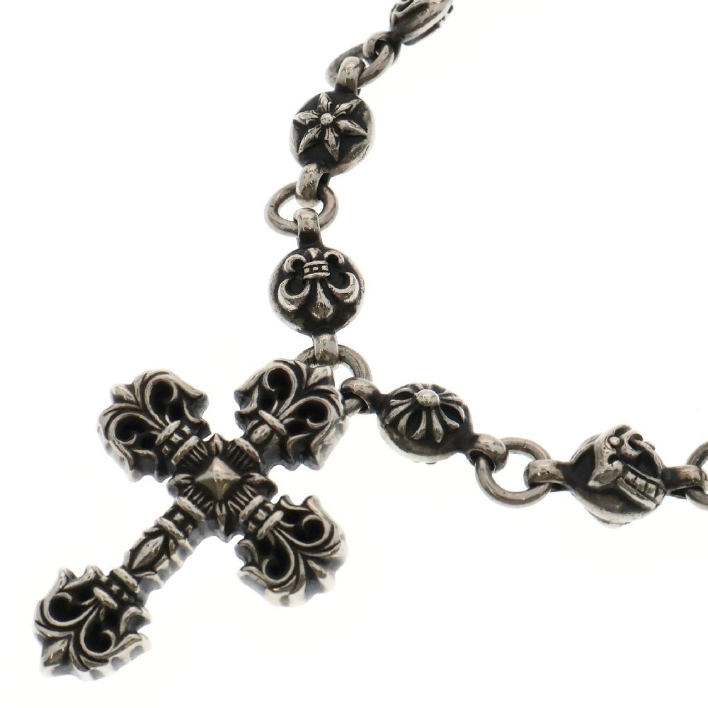 CHROME HEARTS(クロムハーツ) #1 MULTI CHN FILIG CRS マルチ ボールチェーン フィリグリークロスXS ネックレス シルバー