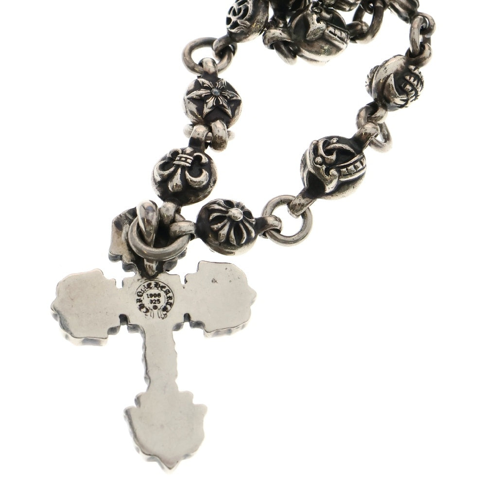 CHROME HEARTS(クロムハーツ) #1 MULTI CHN FILIG CRS マルチ ボールチェーン フィリグリークロスXS ネックレス シルバー