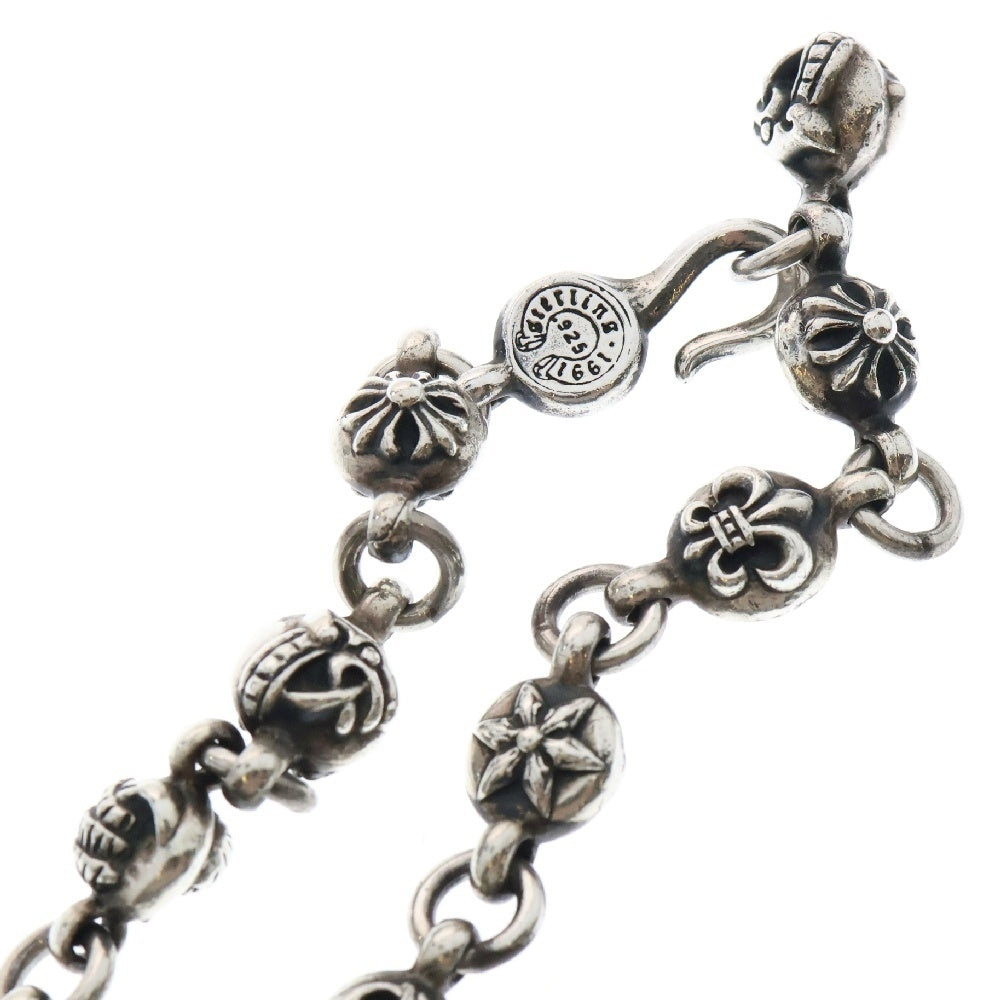 CHROME HEARTS(クロムハーツ) #1 MULTI CHN FILIG CRS マルチ ボールチェーン フィリグリークロスXS ネックレス シルバー