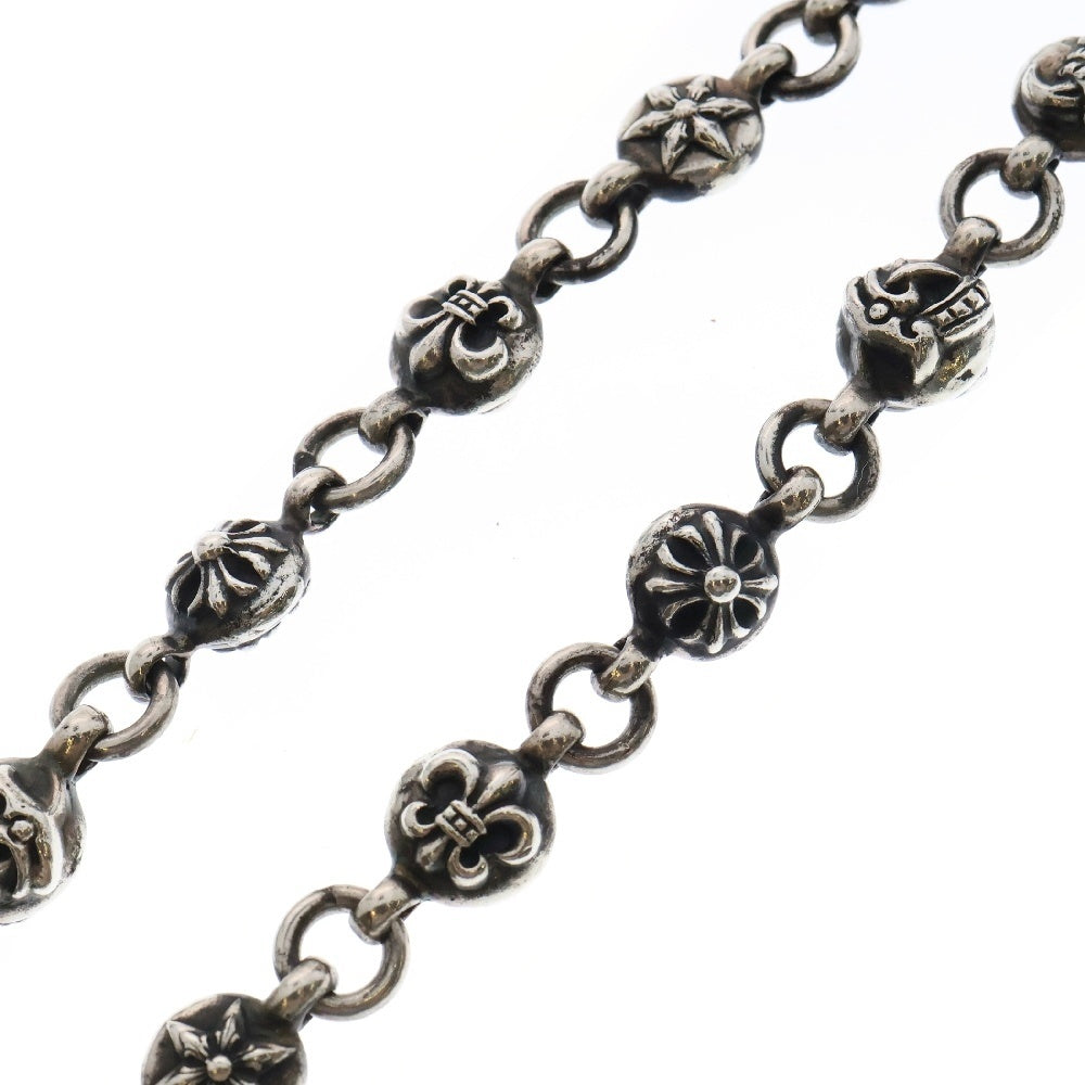 CHROME HEARTS(クロムハーツ) #1 MULTI CHN FILIG CRS マルチ ボールチェーン フィリグリークロスXS ネックレス シルバー