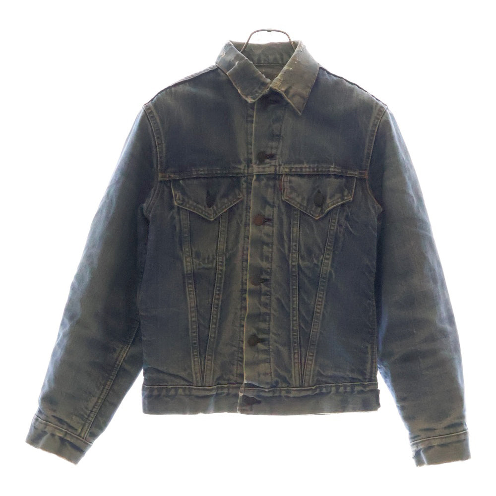 Levi's(リーバイス) 60-70s VINTAGE 70505 4th BIG E ボタン裏刻印522 ブランケット付き デニム トラッカー ジャケット インディゴ