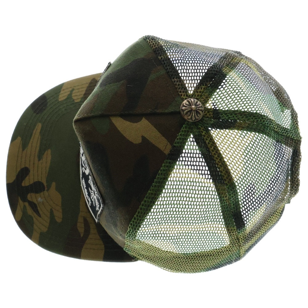 CHROME HEARTS(クロムハーツ) TRUCKER CAP トラッカーキャップ CHパッチクロスボール付メッシュ帽子 カモ