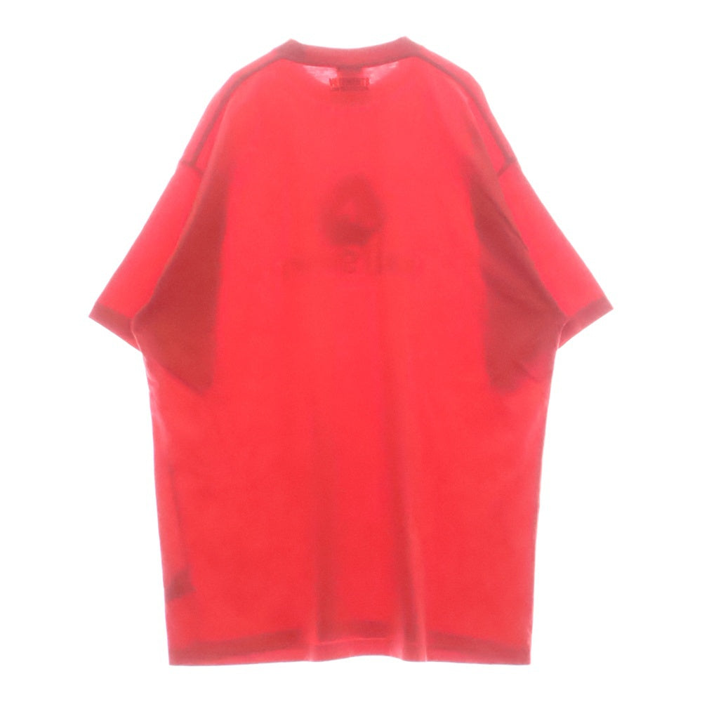 VETEMENTS(ヴェトモン) BULLSHIRT T-SHIRT フロントロゴ半袖Tシャツ カットソー レッド UA53TR340R