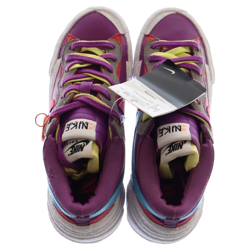 NIKE(ナイキ) ×sacai×KAWS BLAZER LOW DM7901-500 サカイ カウズ ブレーザー ローカットスニーカー パープル US8.5/26.5cm