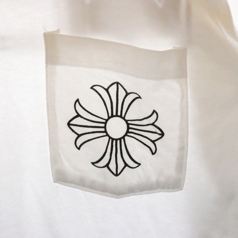 CHROME HEARTS(クロムハーツ) HollyWood Cross Box Logo Tee 長袖カットソー フロントプリント 2212-304-0147