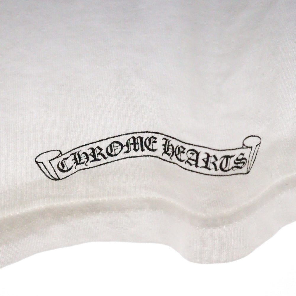 CHROME HEARTS(クロムハーツ) HollyWood Cross Box Logo Tee 長袖カットソー フロントプリント 2212-304-0147