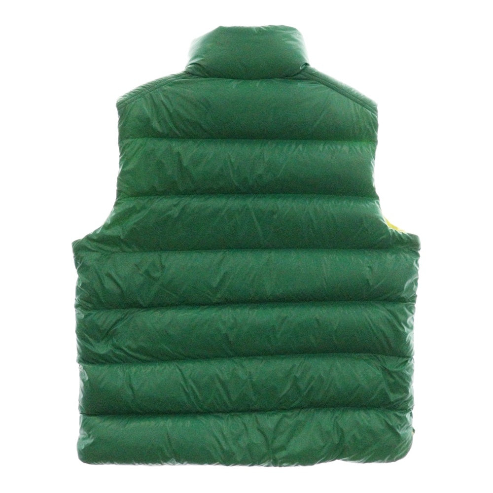 MONCLER(モンクレール) 24SS PARKE GILET パテッド ジップアップダウンベスト ジレ グリーン J10911A00079