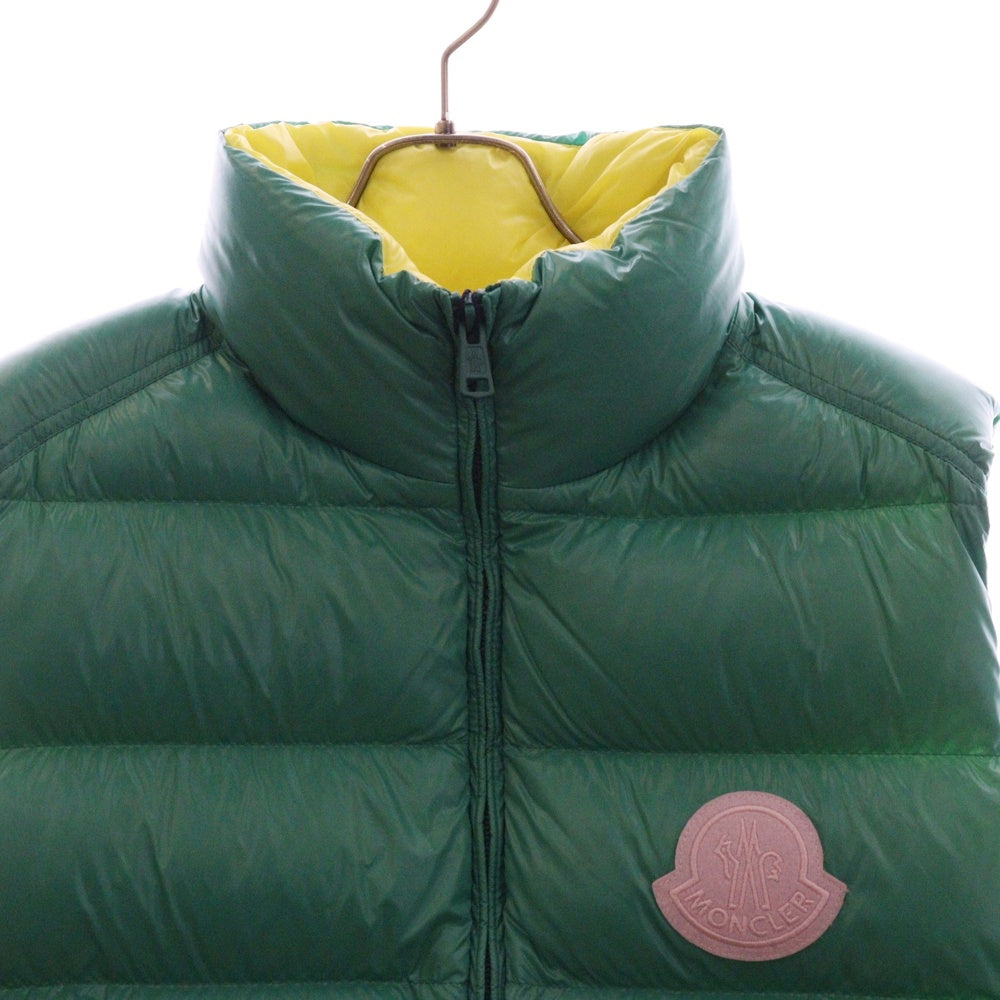 MONCLER(モンクレール) 24SS PARKE GILET パテッド ジップアップダウンベスト ジレ グリーン J10911A00079