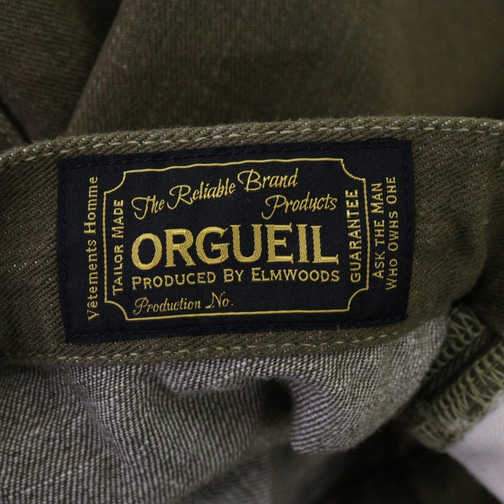 ORGUEIL(オルゲイユ) Green Denim Work Pants デニム ワークパンツ カーキ OR-1114