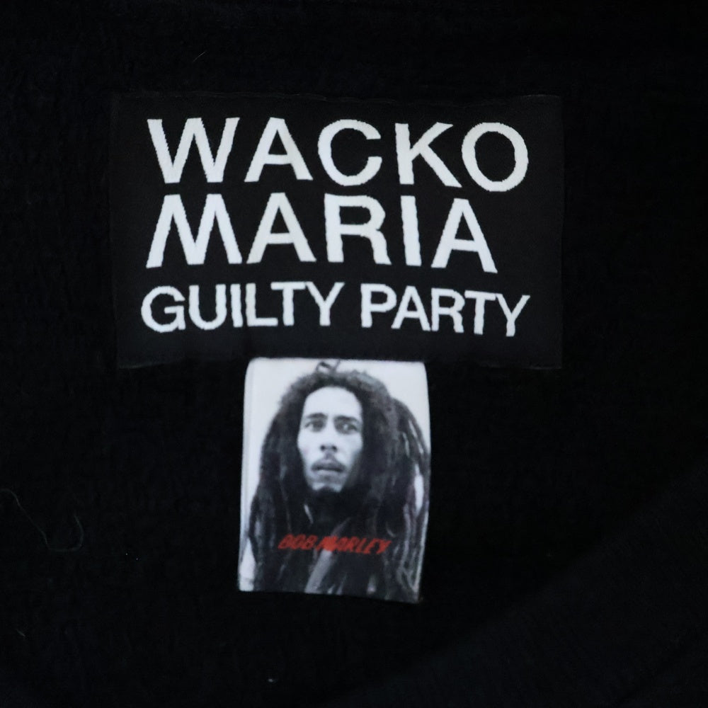WACKO MARIA(ワコマリア) 21AW ×BOB MARLEY HEAVY WEIGHT CREW NECK SWEAT SHIRT ボブマーリー ヘビーウェイト クルーネック スウェットシャツ トレーナー ブラック