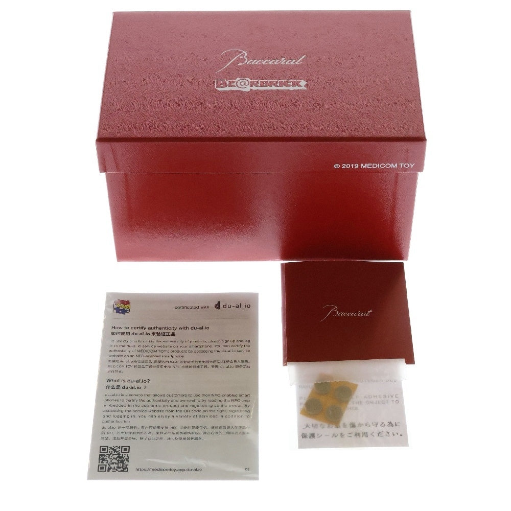 MEDICOM TOY(メディコムトイ) BE@RBRICK Baccarat バカラ ベアブリック ガラス フィギュア 人形 クリア