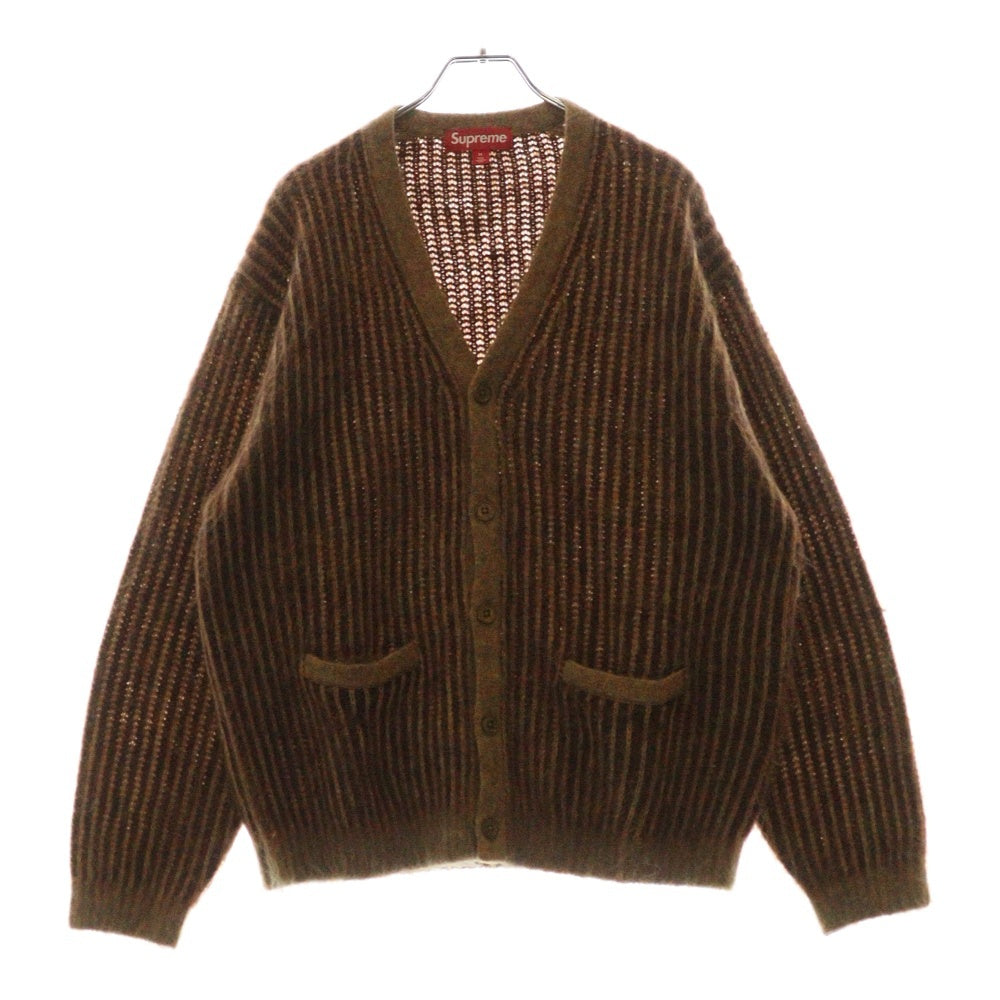 SUPREME(シュプリーム) 25SS 2-Tone Mohair Cardigan ツートン モヘアカーディガン ブラウン