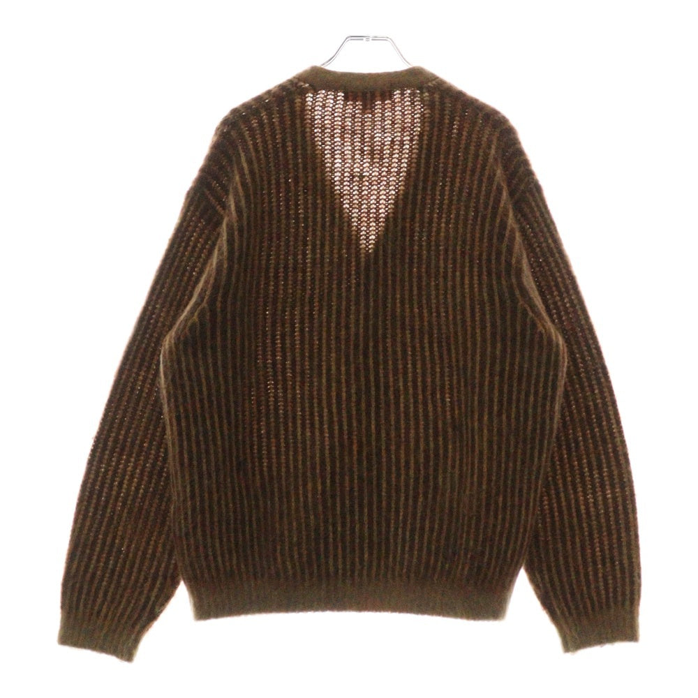 SUPREME(シュプリーム) 25SS 2-Tone Mohair Cardigan ツートン モヘアカーディガン ブラウン