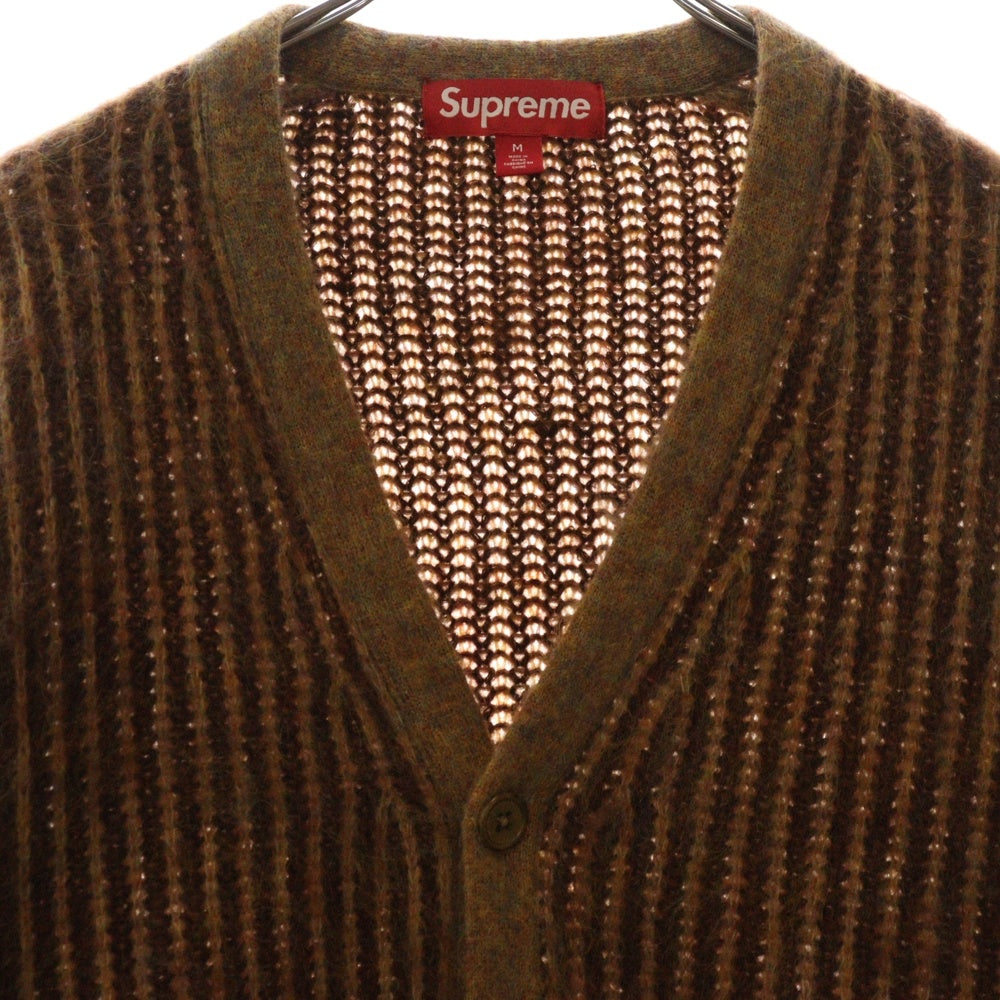 SUPREME(シュプリーム) 25SS 2-Tone Mohair Cardigan ツートン モヘアカーディガン ブラウン