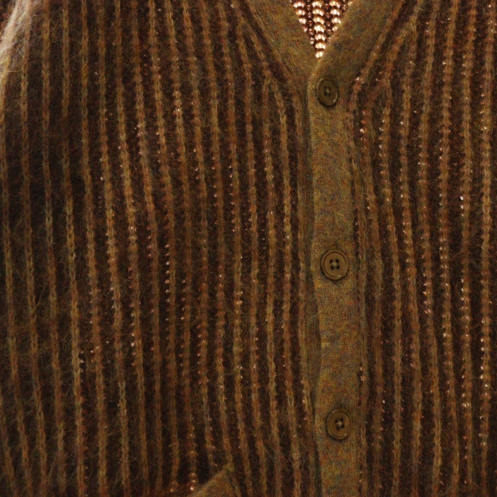 SUPREME(シュプリーム) 25SS 2-Tone Mohair Cardigan ツートン モヘアカーディガン ブラウン