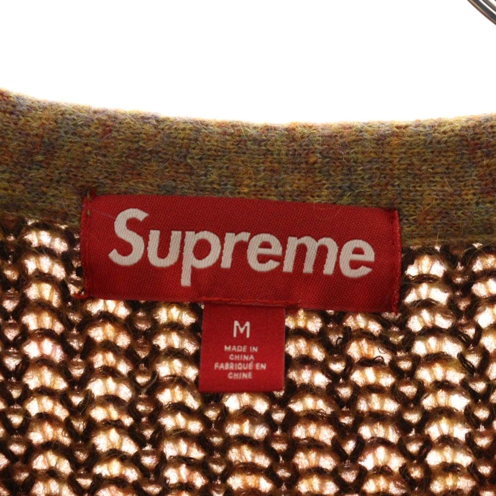 SUPREME(シュプリーム) 25SS 2-Tone Mohair Cardigan ツートン モヘアカーディガン ブラウン